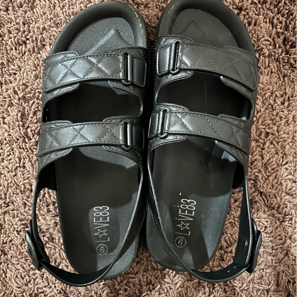 Black sandals